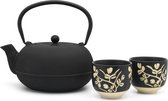 Bredemeijer - Coffret cadeau Sichuan - Théière 1L avec 2 mugs en porcelaine