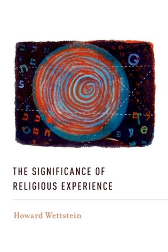 Boek 'The Significance of Religious Experience' met een abstracte, cirkelvormige afbeelding in rood-blauwe tinten.