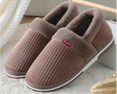 Wafel Pantoffels – Maat 45/46 – Coffee