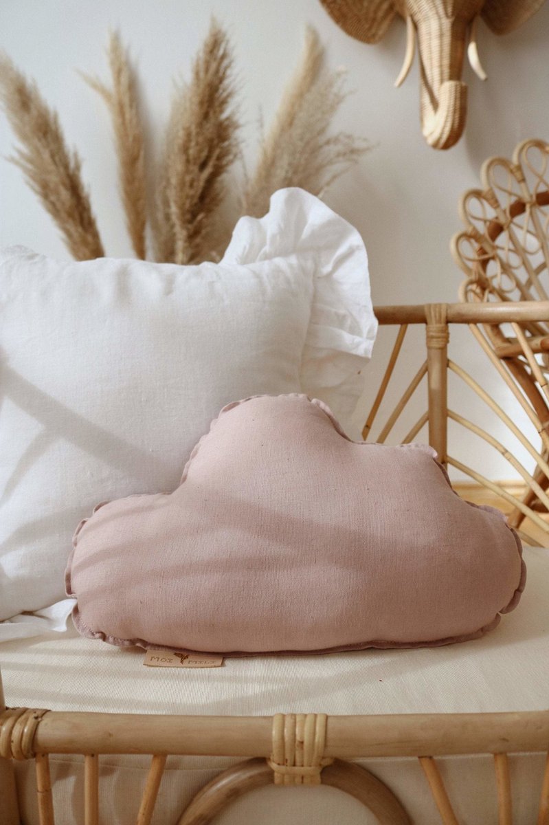 Moi Mili Wolken Kussen 39x28cm Powder Pink