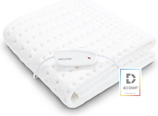 Wellcare 120150 Elektrische deken | 1P | Cosy Fleece | 120 min timer | Extra voetwarmte | 150 x 80 cm | 4D DWF|