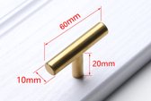 Kast Handgreep Goud – 6 cm Handgreep – Voor op Kastdeur of Lade