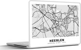 Laptop sticker - 13.3 inch - Kaart - Heerlen - Zwart - Wit - 31x22,5cm - Laptopstickers - Laptop skin - Cover