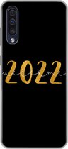 Geschikt voor Samsung Galaxy A50 hoesje - Nieuwjaar - Goud - Welcome 2022 - Spreuken - Quotes - Siliconen Telefoonhoesje
