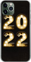 Geschikt voor iPhone 11 Pro hoesje - Oudejaarsavond - Nieuwjaar - 2022 - Siliconen Telefoonhoesje