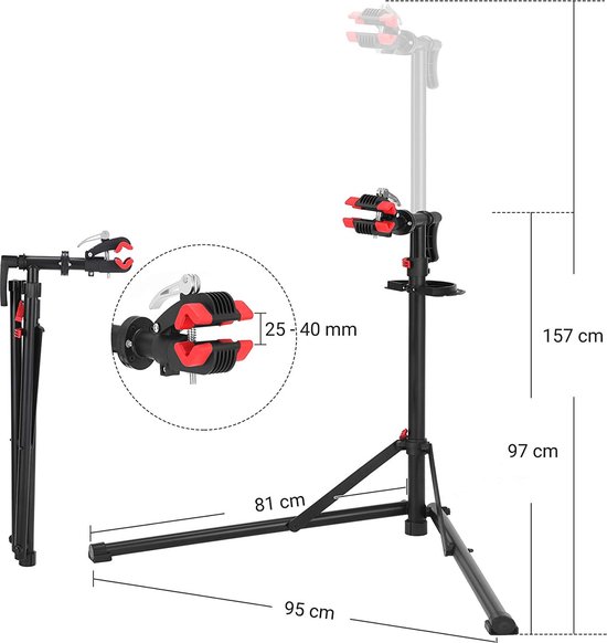 Support vélo au mur avec pince 360 ° pour réparation rangement, support velo ate Support vélo au mur avec pince 360 ° pour réparation rangement, support velo ate