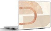 Laptop sticker - 12.3 inch - Design - Roze - Beige - 30x22cm - Laptopstickers - Laptop skin - Cover