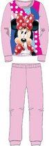 Minnie Mouse pyjama - 100% katoen - Disney pyjamaset - lichtroze - maat 104