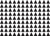 Muursticker driehoekjes | 2cm | 108 stuks | zwart