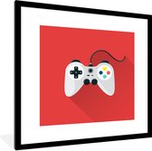 Game Poster - Controller - Gamen - Rood - 40x40 cm