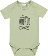 Babylook Romper Korte Mouw Hello World Abbey Stone