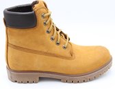 Boots| Mannen laarzen- Mannen boots 6 Inch - Echt leer - Honingbruin 43