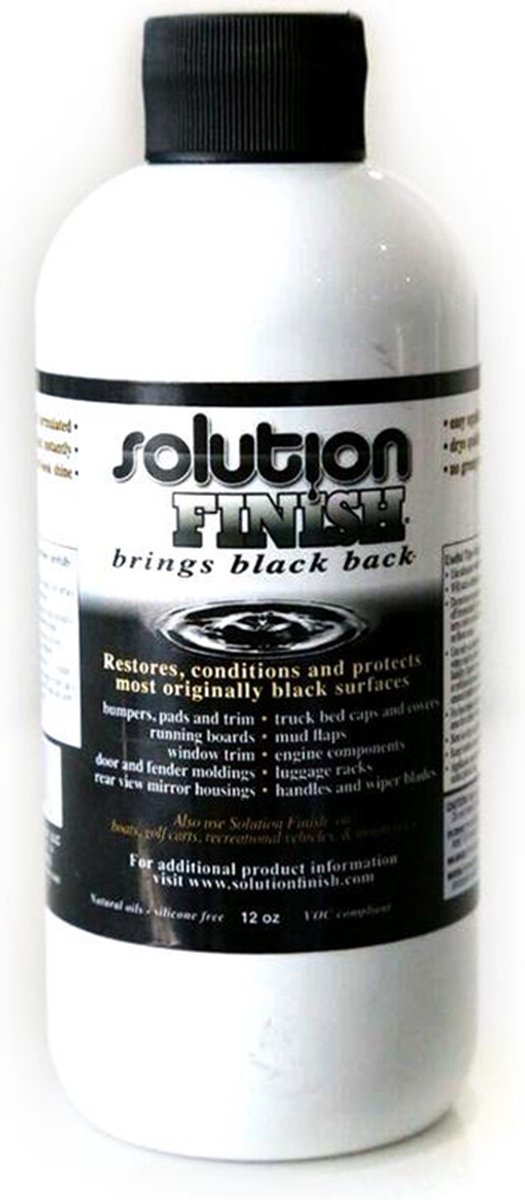 Solution Finish – Black Trim Restorer – 355ml