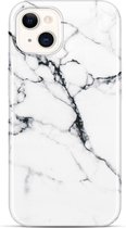 YONO iPhone 13 Hoesje Marmer - Shock Proof Case - Carrara