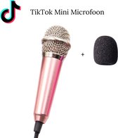 Mini microfoon voor smartphone - Roze - microfoontje - TikTok Video - ASMR  - mini microfoon - klein microfoon - Sinterklaas cadeautjes - schoencadeautjes - TikTok made me buy it
