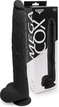 Kiotos Cox - Mega Dildo XXL 43 x 5.5 cm - Zwart