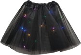 Tutu Rok Zwart met Led Lampjes | Multicolor Lampjes Lichtjes | Schattig Feest Hip