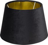 Lampenkap 24**16 cm / E27 Zwart Textiel op kunststof Stoffen Lampenkap