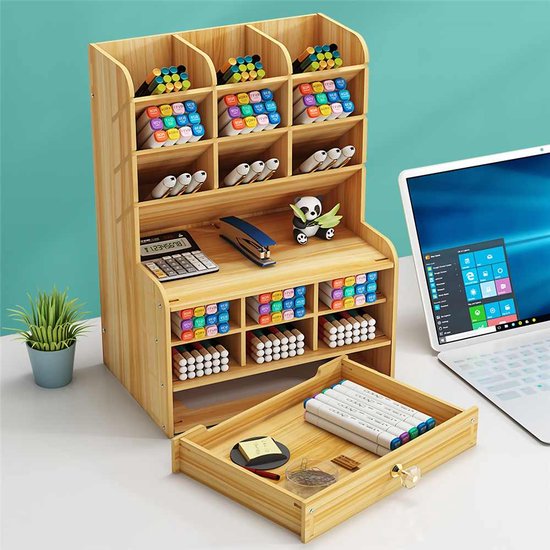 inval supermarkt waarom niet Pennenkastje – Bureau organizer – Bureau accessoires – Desk organizer –  Bureau... | bol.com