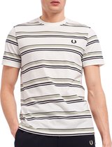 Fred Perry T-shirt - Mannen - wit - groen - navy