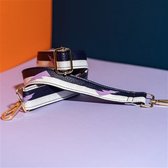 STRAP STRIPE LIGHTNING PURPLE Bag strap - Festival tassenriem - Schouderband - Schouderriem tas - Tassen riem - Tas hengsel - Tassen band - gitaar strap - cameratas band - cross body - verste