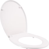 Gaago® WC Bril Softclose Wit - Toiletbril - WC Deksel - Zitting - Toilet - Thermoplast - 45,5 x 39 x 4,5cm - Met Bevestigingsmateriaal