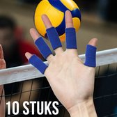 Allernieuwste 10 STUKS BLAUWE Sport Vingerbescherming Volleybal Basketbal Handbal Badminton Fitness Yoga - Beschermt Vingers - 10x Blauw