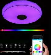 Waller® Smart Lamp - Plafondlamp LED - Multifunctionele Plafondlampen - 16 Miljoen Kleuren - Bluetooth Speaker - App & Afstandsbediening