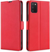 Folio Book Case - Samsung Galaxy A03s Hoesje - Rood