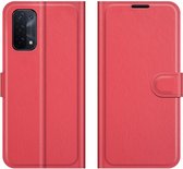 Book Case - Oppo A54 5G / A74 5G Hoesje - Rood