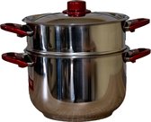 ROYAL SONG Couscous Pan IN ROESTVRIJ STAAL 8L 24CM