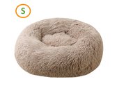 Hondenmand Kattenmand Hondenkussen Hondenbed Donut Honden kussen - Hondenkussen Ovaal 60cm Ø Light Coffee - Zootic®