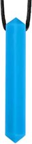 Bijtkettting- Kauwketting- Kristal Staafje- Blauw
