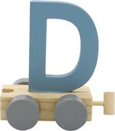 Lettertrein D blauw | * totale trein pas vanaf 3, diverse, wagonnetjes bestellen aub