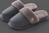 Heren sloffen - heren slippers - heren pantoffels - heren instapslipper - heren instappantoffel - Grijs