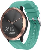 Siliconen Smartwatch bandje - Geschikt voor  Garmin Vivomove HR siliconen bandje - aqua - Strap-it Horlogeband / Polsband / Armband