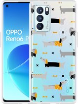 Oppo Reno6 Pro 5G Hoesje Teckels - Designed by Cazy