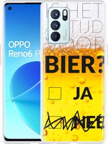 Oppo Reno6 Pro 5G Hoesje Is het al tijd voor bier? - Designed by Cazy
