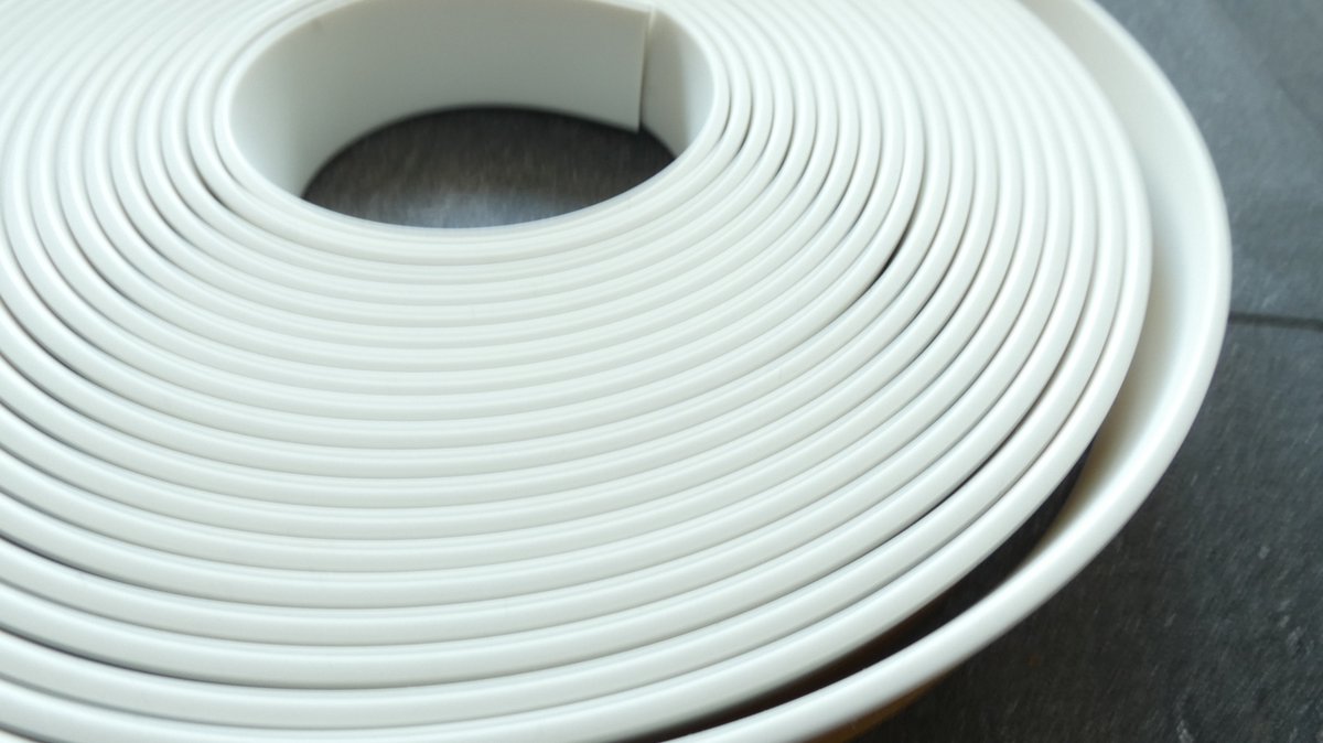Flexplinth - Plinthe adhésive PVC souple - Wit (RAL9016) - 10