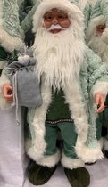 kerstman-fluweel-45cm-mintgroen Kerstman Fluweel 45 cm Mint Groen Chrismas Santa Claus Minth Green