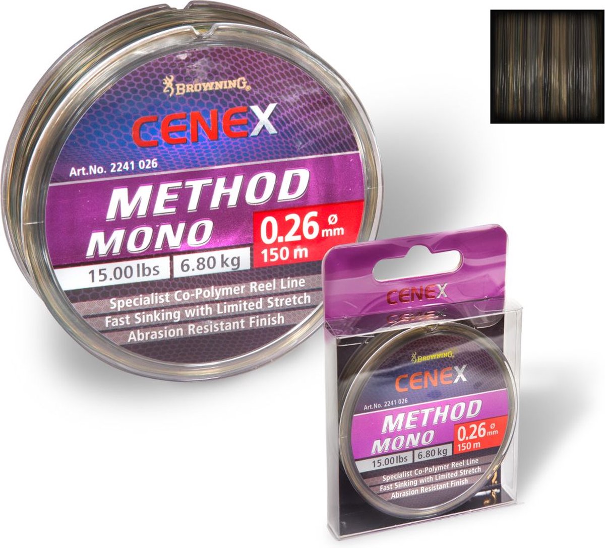 Browning Cenex Method Feeder Fast Sinking Mono (150m) 0.20mm