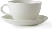 ACME Cappuccino Large Kop en schotel -  280ml -  Milk (wit) -  porselein servies - Latte Macchiato