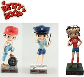 Betty Boop verzamelfiguurtjes - beeldjes kunsthars - voetballer - automonteur - politie - 12 cm
