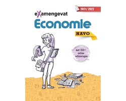 Omslag van eXamengevat Economie HAVO 2022-2023 (examenstofbundel en toegang online oefenplatform met 350 vragen)!