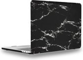 MacBook Pro 13 Inch Case - Hardcover Hardcase Shock Proof Hoes A1989 Cover - Marmer Black/White