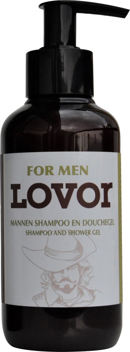 LOVOR for men - mannen shampoo en douchegel - natuurlijk-eko-vegan - 200ml