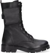 Apples & Pears B0010810 Veterboots - Laarzen Met Veters - Meisjes - Zwart - Maat 36