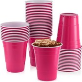 Gobelets Pink - 50pc(s) - 475ml - Gobelets de fête - Beerpong - Jeu à boire - Beerpong Cups - Gobelets en plastique