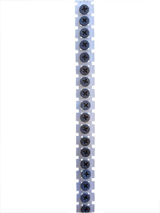 Grabber snelbouwschroeven 3.9 x 25mm - op band - gefosfateerd - trompetkop - grove draad (1000st)