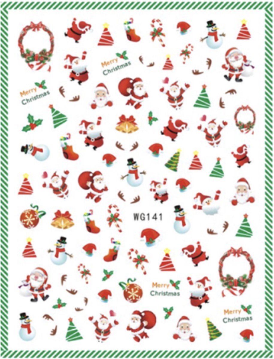 Goedkoopste GUAPÀ® Nail Art Nagelstickers | Nagel Stickers Kerst | Nail Art 3D Stickers | Nagelstickers Kinderen | Nail Art Stempel